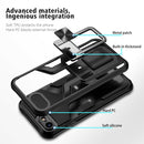 Armor 2 in 1 PC + TPU Magnetic Shockproof Case with Foldable Holder For iPhone 7 / 8(Black)