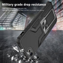 Armor 2 in 1 PC + TPU Magnetic Shockproof Case with Foldable Holder For iPhone 7 / 8(Black)