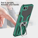 Armor 2 in 1 PC + TPU Magnetic Shockproof Case with Foldable Holder For iPhone 7 / 8(Green)