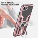 Armor 2 in 1 PC + TPU Magnetic Shockproof Case with Foldable Holder For iPhone 7 / 8(Rose Gold)