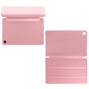 For Samsung Galaxy A7 10.4 (2020) T500 3-folding Horizontal Flip Honeycomb TPU Shockproof + PU Leather Case with Holder(Rose Gold)