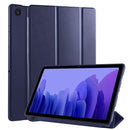 For Samsung Galaxy A7 10.4 (2020) T500 3-folding Horizontal Flip Honeycomb TPU Shockproof + PU Leather Case with Holder(Dark Blue)