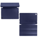 For Samsung Galaxy A7 10.4 (2020) T500 3-folding Horizontal Flip Honeycomb TPU Shockproof + PU Leather Case with Holder(Dark Blue)