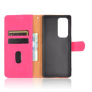 For OPPO Find X3 Neo Solid Color Skin Feel Magnetic Buckle Horizontal Flip Calf Texture PU Leather Case with Holder & Card Slots & Wallet(Rose Red)