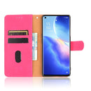 For OPPO Find X3 Neo Solid Color Skin Feel Magnetic Buckle Horizontal Flip Calf Texture PU Leather Case with Holder & Card Slots & Wallet(Rose Red)