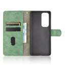 For OPPO Find X3 Neo Solid Color Skin Feel Magnetic Buckle Horizontal Flip Calf Texture PU Leather Case with Holder & Card Slots & Wallet(Green)