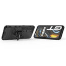 For OPPO Realme GT 5G PC + TPU Shockproof Protective Case with Magnetic Ring Holder(Black)