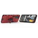 For OPPO Realme GT 5G PC + TPU Shockproof Protective Case with Magnetic Ring Holder(Red)