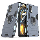 For OPPO Realme GT 5G PC + TPU Shockproof Protective Case with Magnetic Ring Holder(Navy Blue)
