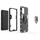 For OPPO Realme GT 5G PC + TPU Shockproof Protective Case with Magnetic Ring Holder(Red)