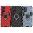 For OPPO Realme GT 5G PC + TPU Shockproof Protective Case with Magnetic Ring Holder(Navy Blue)