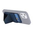 Magsafing Magnetic Folding Stand Leather Wallet Snap-On Card Holder Case Bag for iPhone 12 mini, iPhone 12, iPhone 12 Pro, iPhone 12 Pro Max(Dark Blue)
