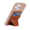 Magsafing Magnetic Folding Stand Leather Wallet Snap-On Card Holder Case Bag for iPhone 12 mini, iPhone 12, iPhone 12 Pro, iPhone 12 Pro Max(Brown)