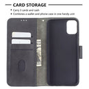 For LG K42 Matching Color Crocodile Texture Horizontal Flip PU Leather Case with Wallet & Holder & Card Slots(Black)