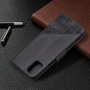 For LG K42 Matching Color Crocodile Texture Horizontal Flip PU Leather Case with Wallet & Holder & Card Slots(Black)
