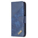 For Xiaomi Redmi Note 10 4G /Note 10s Matching Color Crocodile Texture Horizontal Flip PU Leather Case with Wallet & Holder & Card Slots(Blue)