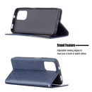 For Xiaomi Redmi Note 10 4G / Note 10s Rhombus Texture Horizontal Flip Magnetic Leather Case with Holder & Card Slots(Blue)