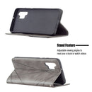 For Samsung Galaxy A32 4G Rhombus Texture Horizontal Flip Magnetic Leather Case with Holder & Card Slots(Grey)