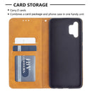 For Samsung Galaxy A32 4G Rhombus Texture Horizontal Flip Magnetic Leather Case with Holder & Card Slots(Yellow)
