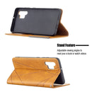 For Samsung Galaxy A32 4G Rhombus Texture Horizontal Flip Magnetic Leather Case with Holder & Card Slots(Yellow)