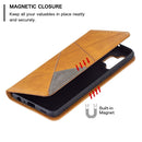 For Samsung Galaxy A32 4G Rhombus Texture Horizontal Flip Magnetic Leather Case with Holder & Card Slots(Yellow)