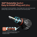 F2 9012 2 PCS DC9-36V / 25W / 6000K / 2500LM IP68 Waterproof Car LED Headlight(Cold White Light)
