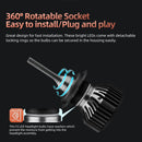 F2 H7 2 PCS DC9-36V / 25W / 6000K / 2500LM IP68 Waterproof Car LED Headlight(Cold White Light)