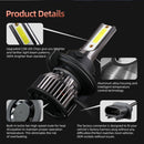 F2 H13 2 PCS DC9-36V / 25W / 6000K / 2500LM IP68 Waterproof Car LED Headlight(Cold White Light)