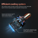 F2 H13 2 PCS DC9-36V / 25W / 6000K / 2500LM IP68 Waterproof Car LED Headlight(Cold White Light)