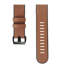 For Garmin Fenix 6X Silicone + Leather Quick Release Watch Band(Brown)