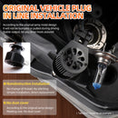 M6 H8 / H9 / H11 2 PCS DC9-36V / 25W / 6000K / 2500LM IP68 Waterproof Car LED Headlight(Cold White Light)
