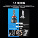 P1 HB3 / 9005 / H10 2 PCS DC9-36V / 30W / 6000K / 10000LM IP68 Waterproof Car LED Headlight(Cold White Light)