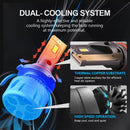 P1 HB3 / 9005 / H10 2 PCS DC9-36V / 30W / 6000K / 10000LM IP68 Waterproof Car LED Headlight(Cold White Light)