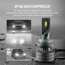 P1 HB4 / 9006 2 PCS DC9-36V / 30W / 6000K / 10000LM IP68 Waterproof Car LED Headlight(Cold White Light)