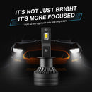 P1 H1 2 PCS DC9-36V / 30W / 6000K / 10000LM IP68 Waterproof Car LED Headlight(Cold White Light)