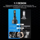 P1 H1 2 PCS DC9-36V / 30W / 6000K / 10000LM IP68 Waterproof Car LED Headlight(Cold White Light)
