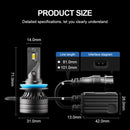 P1 H11 2 PCS DC9-36V / 30W / 6000K / 10000LM IP68 Waterproof Car LED Headlight(Cold White Light)