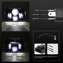 7 inch(5X7)/(7X6) H4 DC 9V-30V 3500LM 35W Car Square Shape LED Headlight Lamps for Jeep Wrangler
