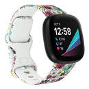 For Fitbit Versa 3 Printing Watch Band, Size: S (K)