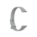 For Samsung Galaxy Fit SM-R370 Silicone Glossy Nail Button Watch Band(Grey)
