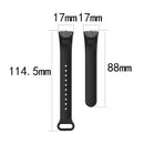For Samsung Galaxy Fit SM-R370 Silicone Glossy Nail Button Watch Band(White)