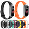 For Samsung Galaxy Fit SM-R370 Silicone Glossy Nail Button Watch Band(Black)