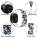 For Fitbit Versa 3 Printing Watch Band, Size:L(E)