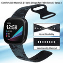 For Fitbit Versa 3 Printing Watch Band, Size:L(H)