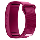 For Samsung Gear Fit2 Pro Silicone Watch Band, Size:L(Purple)