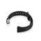 For Samsung Galaxy Fit SM-R370 Silicone Steel Shrapnel Black Buckle Watch Band(Black)