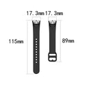 For Samsung Galaxy Fit SM-R370 Silicone Steel Shrapnel Black Buckle Watch Band(White)