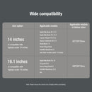 NILLKIN Water Wave Texture Versatile Laptop Sleeve For 16.0 inch and Below(Brown)