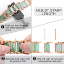 Emerald Stainless Steel Watch Band For Apple Watch Series 7 41mm / 6 & SE & 5 & 4 40mm / 3 & 2 & 1 38mm(Rose Gold)
