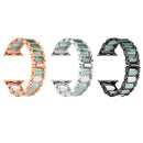 Emerald Stainless Steel Watch Band For Apple Watch Series 7 41mm / 6 & SE & 5 & 4 40mm / 3 & 2 & 1 38mm(Rose Gold)